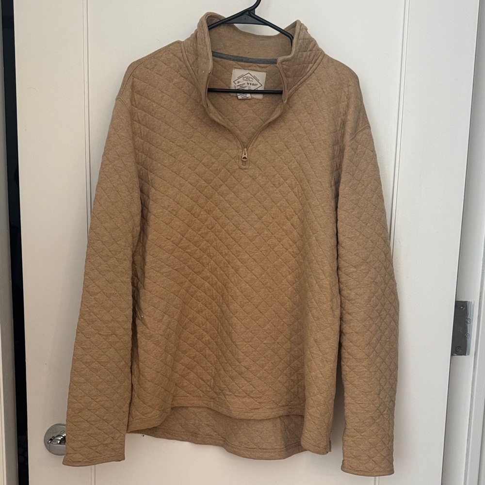 St. John's Bay Beige Quilted Pullover